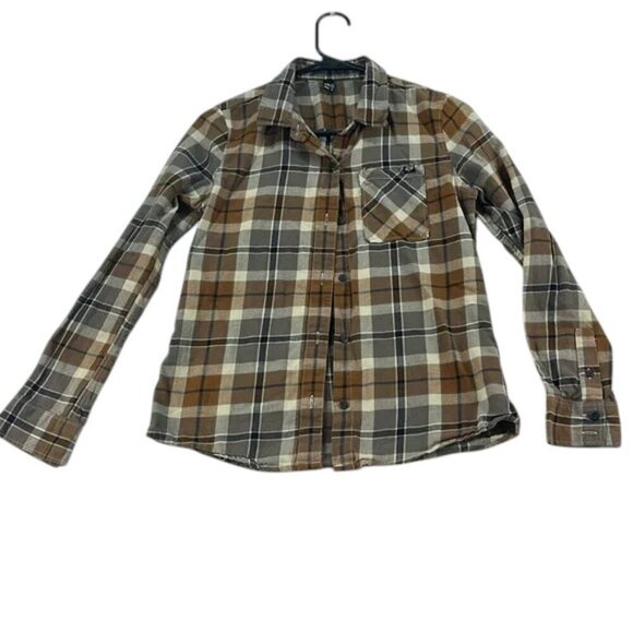 Fox Brown Button Down Shirt Women’s Small Long Sleeve 100% Cotton - Picture 1 of 8